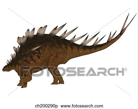 Kentrosaurus dinosaur from the Jurassic Period. View Large Illustration Stock Illustration - Kentrosaurus dinosaur from the Jurassic Period.. Fotosearch