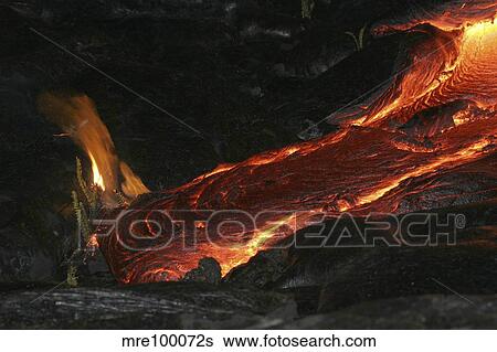 Kilauea Pahoehoe lava flow, Big Island, Hawaii. View Large Photo Image Stock Photograph - Kilauea Pahoehoe lava flow, Big Island, Hawaii.. Fotosearch