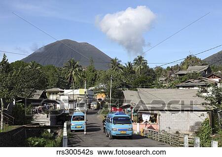 Kinilow town at foot of Lokon-Empung volcano, Sulawesi, Indonesia. View Large Photo Image Stock Photograph - Kinilow town at foot of Lokon-Empung volcano, Sulawesi, Indonesia.. Fotosearch