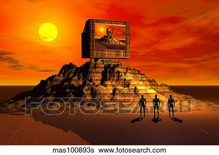 Knowledge of the ancients gave rise to the building of the pyramids. View Large Illustration Stock Illustration - Knowledge of the ancients gave rise to the building of the pyramids.. Fotosearch