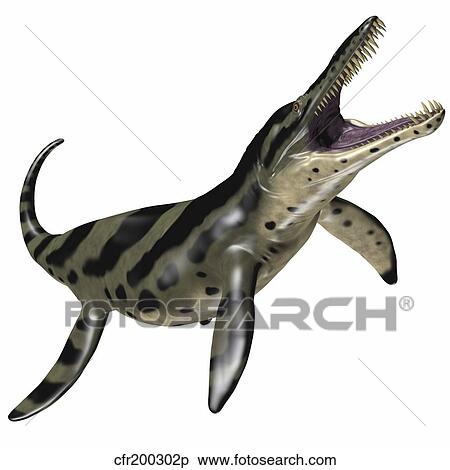 Kronosaurus was a marine reptile from the Cretaceous period. View Large Illustration Stock Illustration - Kronosaurus was a marine reptile from the Cretaceous period.. Fotosearch