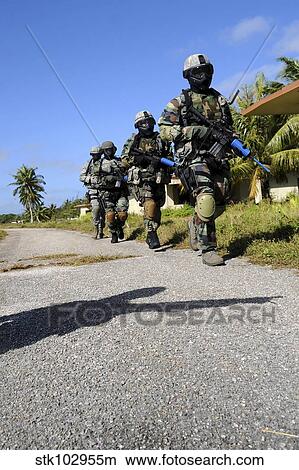 Kulis Air National Guard Security Forces members. View Large Photo Image Picture - Kulis Air National Guard Security Forces members.. Fotosearch