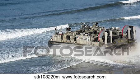 Landing Craft Air Cushion carries heavy vehicles and troops. View Large Photo Image Picture - Landing Craft Air Cushion carries heavy vehicles and troops.. Fotosearch