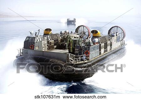 Landing craft air cushions conduct operations in the Gulf of Aqaba. View Large Photo Image Picture - Landing craft air cushions conduct operations in the Gulf of Aqaba.. Fotosearch