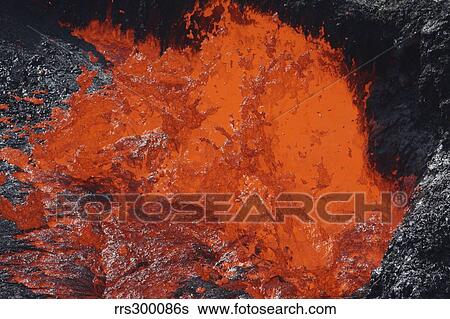 Lava bursting at edge of active lava lake, Erta Ale volcano, Danakil Depression, Ethiopia. View Large Photo Image Stock Photograph - Lava bursting at edge of active lava lake, Erta Ale volcano, Danakil Depression, Ethiopia.. Fotosearch