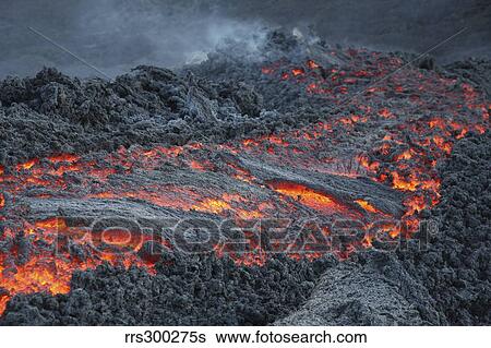 Lava flow on the flank of Pacaya volcano, Guatemala. View Large Photo Image Stock Photograph - Lava flow on the flank of Pacaya volcano, Guatemala.. Fotosearch