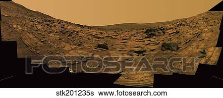 Layered exposures of rock on the surface of Mars. View Large Photo Image Stock Photograph - Layered exposures of rock on the surface of Mars.. Fotosearch