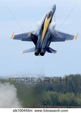 Lead solo pilot of the Blue Angels performs a high performance climb. View Large Photo Image Picture - Lead solo pilot of the Blue Angels performs a high performance climb.. Fotosearch