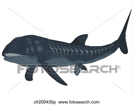 Stock Illustration - Leedsichthys is an extinct bony fish from the Mesozoic Era.. Fotosearch