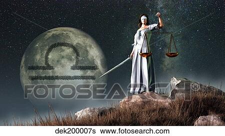 Stock Illustration - Libra is the seventh astrological sign of the Zodiac.. Fotosearch