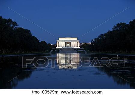 Lincoln Memorial reflection in pool, Washington D. C., USA. View Large Photo Image Picture - Lincoln Memorial reflection in pool, Washington D. C., USA.. Fotosearch