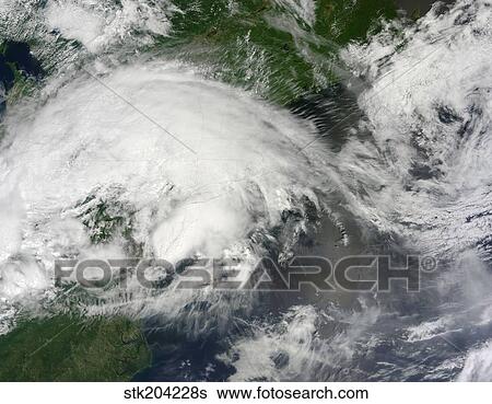 Stock Photograph - Low-end Derecho storm over the northeastern United States.. Fotosearch