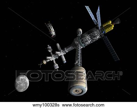 Stock Illustration - Lunar cycler centrifuge. Fotosearch