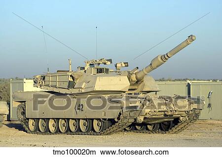 M1 Abram tank at Camp Warhorse. View Large Photo Image Picture - M1 Abram tank at Camp Warhorse.. Fotosearch