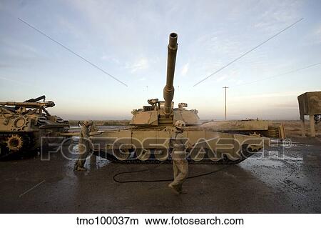M1 Abrams tank at Camp Warhorse. View Large Photo Image Picture - M1 Abrams tank at Camp Warhorse.. Fotosearch