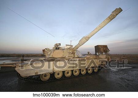 M1 Abrams tank at Camp Warhorse. View Large Photo Image Picture - M1 Abrams tank at Camp Warhorse.. Fotosearch