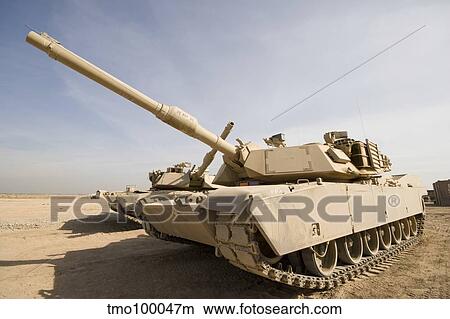 M1 Abrams tank at Camp Warhorse. View Large Photo Image Picture - M1 Abrams tank at Camp Warhorse.. Fotosearch