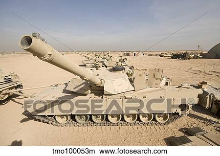 M1 Abrams tank at Camp Warhorse. View Large Photo Image Picture - M1 Abrams tank at Camp Warhorse.. Fotosearch