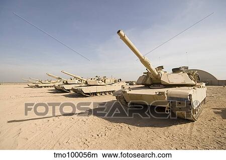 M1 Abrams tank at Camp Warhorse. View Large Photo Image Picture - M1 Abrams tank at Camp Warhorse.. Fotosearch
