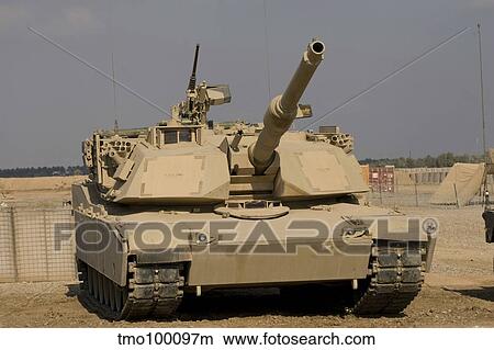 M1 Abrams tank at Camp Warhorse. View Large Photo Image Picture - M1 Abrams tank at Camp Warhorse.. Fotosearch