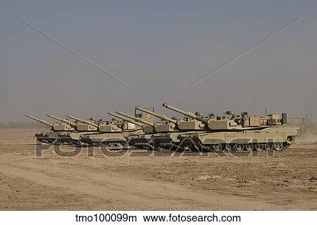 M1 Abrams tanks at Camp Warhorse. View Large Photo Image Picture - M1 Abrams tanks at Camp Warhorse.. Fotosearch