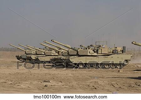 M1 Abrams tanks at Camp Warhorse. View Large Photo Image Picture - M1 Abrams tanks at Camp Warhorse.. Fotosearch