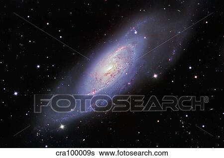 M106 Spiral Galaxy View Large Photo Image Stock Photograph - M106 Spiral Galaxy. Fotosearch