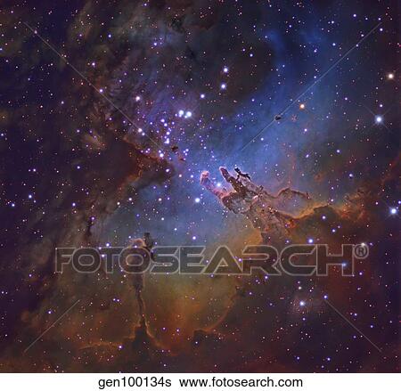 M16, The Eagle Nebula in Serpens. View Large Photo Image Stock Photograph - M16, The Eagle Nebula in Serpens.. Fotosearch