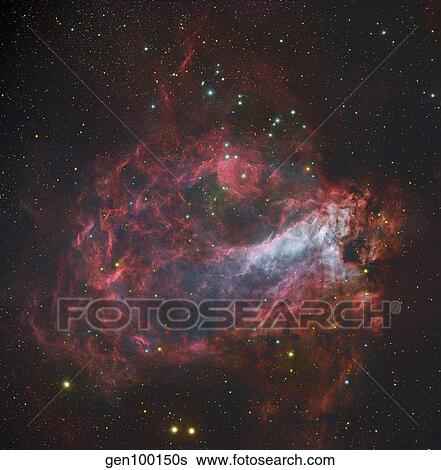 M17, The Omega Nebula in Sagittarius. View Large Photo Image Stock Photograph - M17, The Omega Nebula in Sagittarius.. Fotosearch