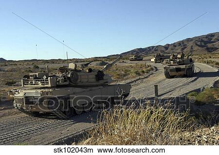 M1A1 Abrams main battle tanks. View Large Photo Image Picture - M1A1 Abrams main battle tanks.. Fotosearch