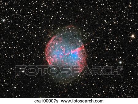 Stock Photograph - M27 the Dumbbell nebula. Fotosearch
