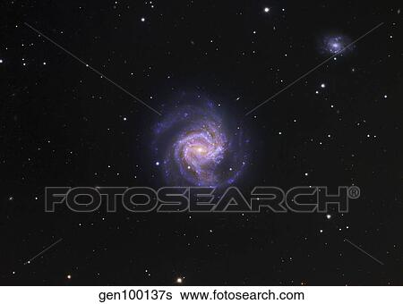 M61, spiral galaxy in Virgo. View Large Photo Image Stock Photograph - M61, spiral galaxy in Virgo.. Fotosearch