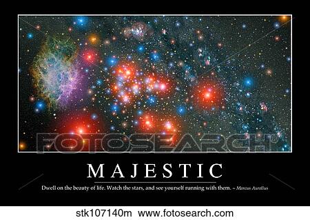 Majestic: Inspirational Quote and Motivational Poster View Large Illustration Stock Illustration - Majestic: Inspirational Quote and Motivational Poster. Fotosearch