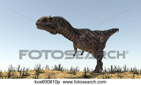 Majungasaurus in a barren environment. View Large Illustration Stock Illustration - Majungasaurus in a barren environment.. Fotosearch