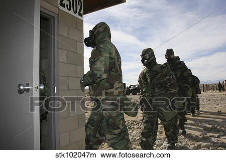 Marines and Sailors file into the gas chamber. View Large Photo Image Picture - Marines and Sailors file into the gas chamber.. Fotosearch