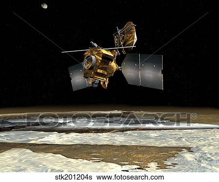 Mars Reconnaissance Orbiter View Large Illustration Stock Illustration - Mars Reconnaissance Orbiter. Fotosearch