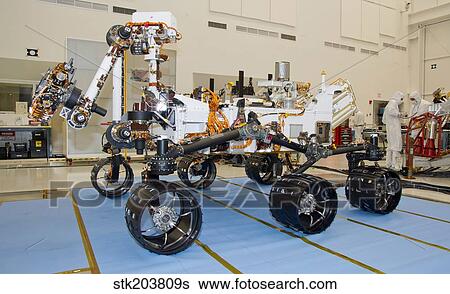 Stock Photograph - Mars Science Laboratory rover, Curiosity.. Fotosearch