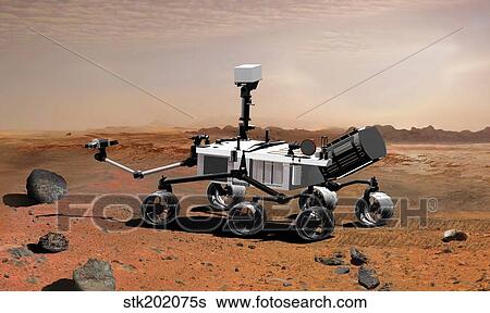 Mars Science Laboratory View Large Illustration Stock Illustration - Mars Science Laboratory. Fotosearch