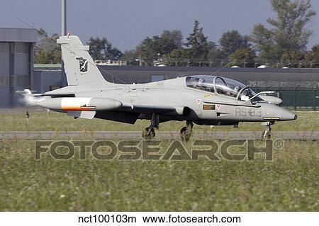 MB-339CD of the Italian Air Force Flight Test Unit. View Large Photo Image Picture - MB-339CD of the Italian Air Force Flight Test Unit.. Fotosearch