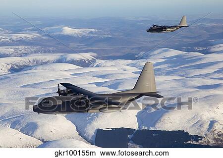 MC-130P Combat Shadow and MC-130H Combat Talon over Scotland. View Large Photo Image Picture - MC-130P Combat Shadow and MC-130H Combat Talon over Scotland.. Fotosearch