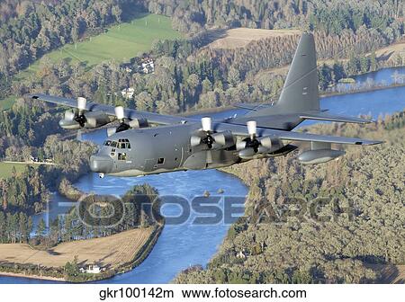 MC-130P Combat Shadow in flight over Scotland. View Large Photo Image Picture - MC-130P Combat Shadow in flight over Scotland.. Fotosearch