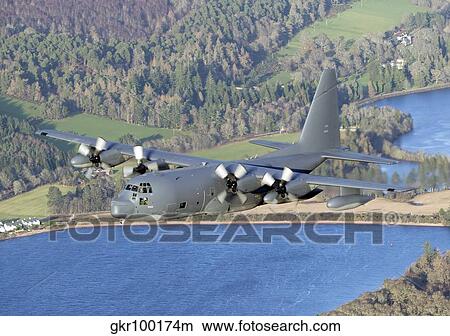 Picture - MC-130P Combat Shadow in flight. over Scotland.. Fotosearch