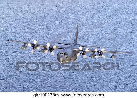 Picture - MC-130P Combat Shadow in flight over Scotland.. Fotosearch