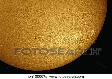 Mercury Solar Transit with active sunspots and solar prominence. View Large Photo Image Stock Photograph - Mercury Solar Transit with active sunspots and solar prominence.. Fotosearch