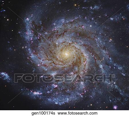 Messier 101, The Pinwheel Galaxy in Ursa Major. View Large Photo Image Stock Photograph - Messier 101, The Pinwheel Galaxy in Ursa Major.. Fotosearch