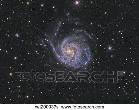Messier 101, the Pinwheel Galaxy. View Large Photo Image Stock Photograph - Messier 101, the Pinwheel Galaxy.. Fotosearch