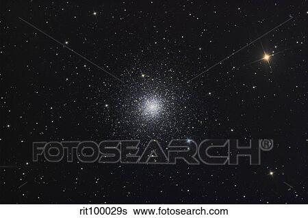 Stock Photograph - Messier 3, a globular cluster in the constellation Canes Venatici.. Fotosearch