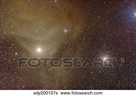 Messier 4 and NGC 6144 globular clusters with Antares, a red supergiant star. View Large Photo Image Stock Photograph - Messier 4 and NGC 6144 globular clusters with Antares, a red supergiant star.. Fotosearch