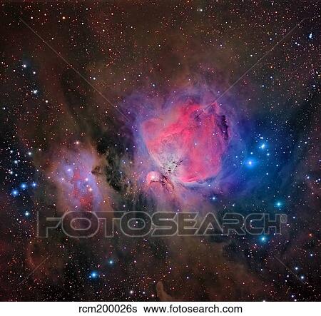 Messier 42, the Orion Nebula. View Large Photo Image Stock Photograph - Messier 42, the Orion Nebula.. Fotosearch