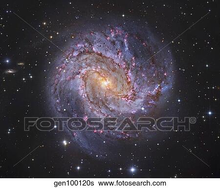 Messier 83, the Southern Pinwheel Galaxy. View Large Photo Image Stock Photograph - Messier 83, the Southern Pinwheel Galaxy.. Fotosearch